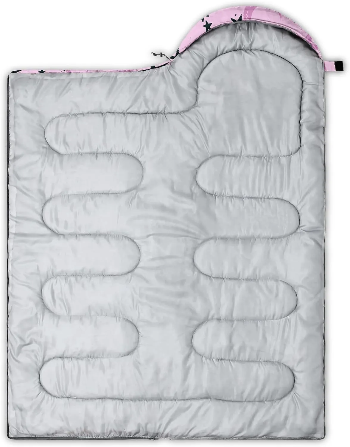 Axolotl Moon Stars Sleeping Bag for Kids–Lightweight Warm Cold Weather Sleeping Bags,Waterproof Portable Sleeping Bag for Camping Backpacking Outdoor Indoor 3-4 Seasons,Sleeping Bag for Hiking,Pink
