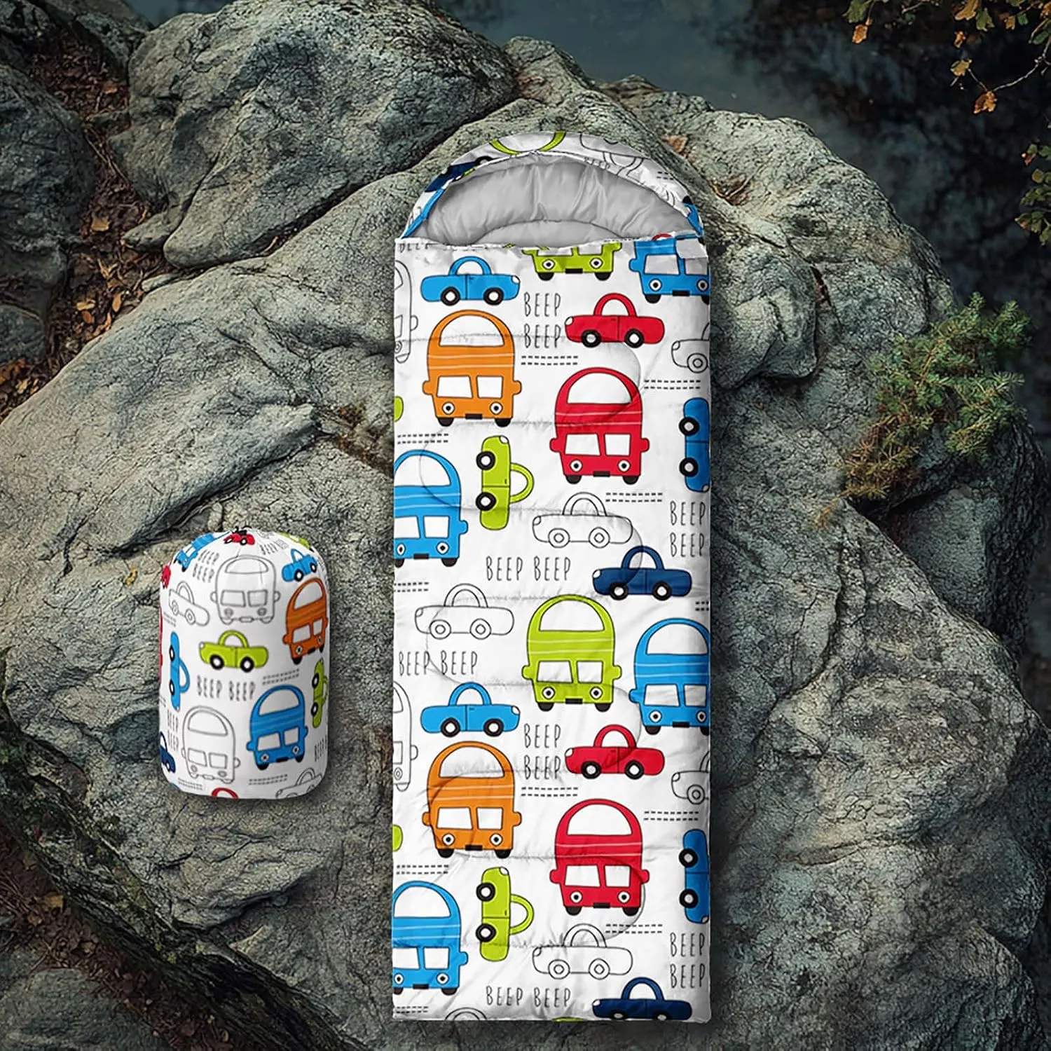 Axolotl Sleeping Bag for Kids Boys Adults,Cartoon Duck Sleeping Bag,Yellow Sleeping Bag,3 Season Warm and Cool Weather Camping Bag for Picnic Camping Outdoor Travelling Hunting Backpacking Hiking Bag