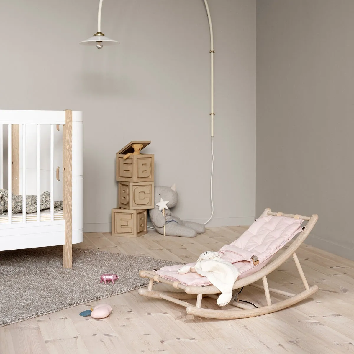 Baby & Toddler Rocker Oak Rose