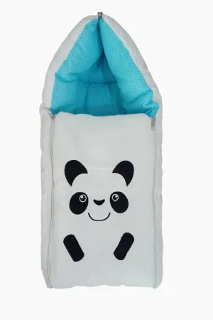 Baby Panda Embroidered Sleeping Bag For Babies - Blue