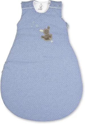 Baby Sleeping Bag, Emmi Donkey, Zip and Buttons, Size: 50/56, Light Blue