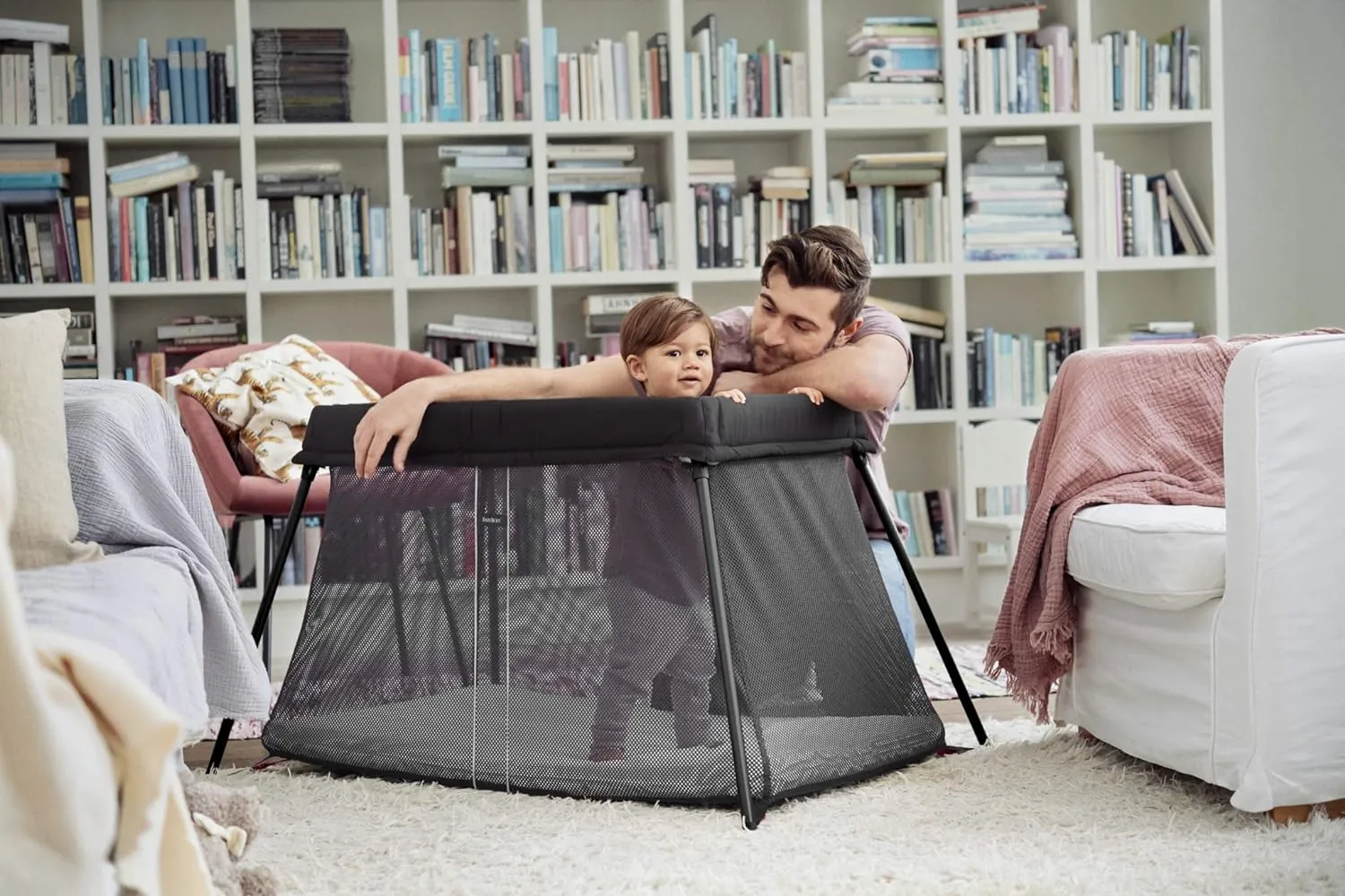 BabyBjörn Travel Crib Light   Fitted Sheet Bundle Pack, Black, One Size (640001US)