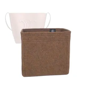 Bag Organizer for Celine Small Bucket Cuir Triomphe Bag - Premium Felt Purse Handbag Insert Liner Shaper (Handmade) Soft Structure Support (20 Color Options)
