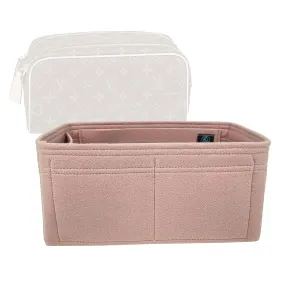 Bag Organizer for Louis Vuitton Dopp Kit Toilet Pouch Bag - Premium Felt Purse Handbag Insert Liner Shaper (Handmade) Soft Structure Support (20 Color Options)