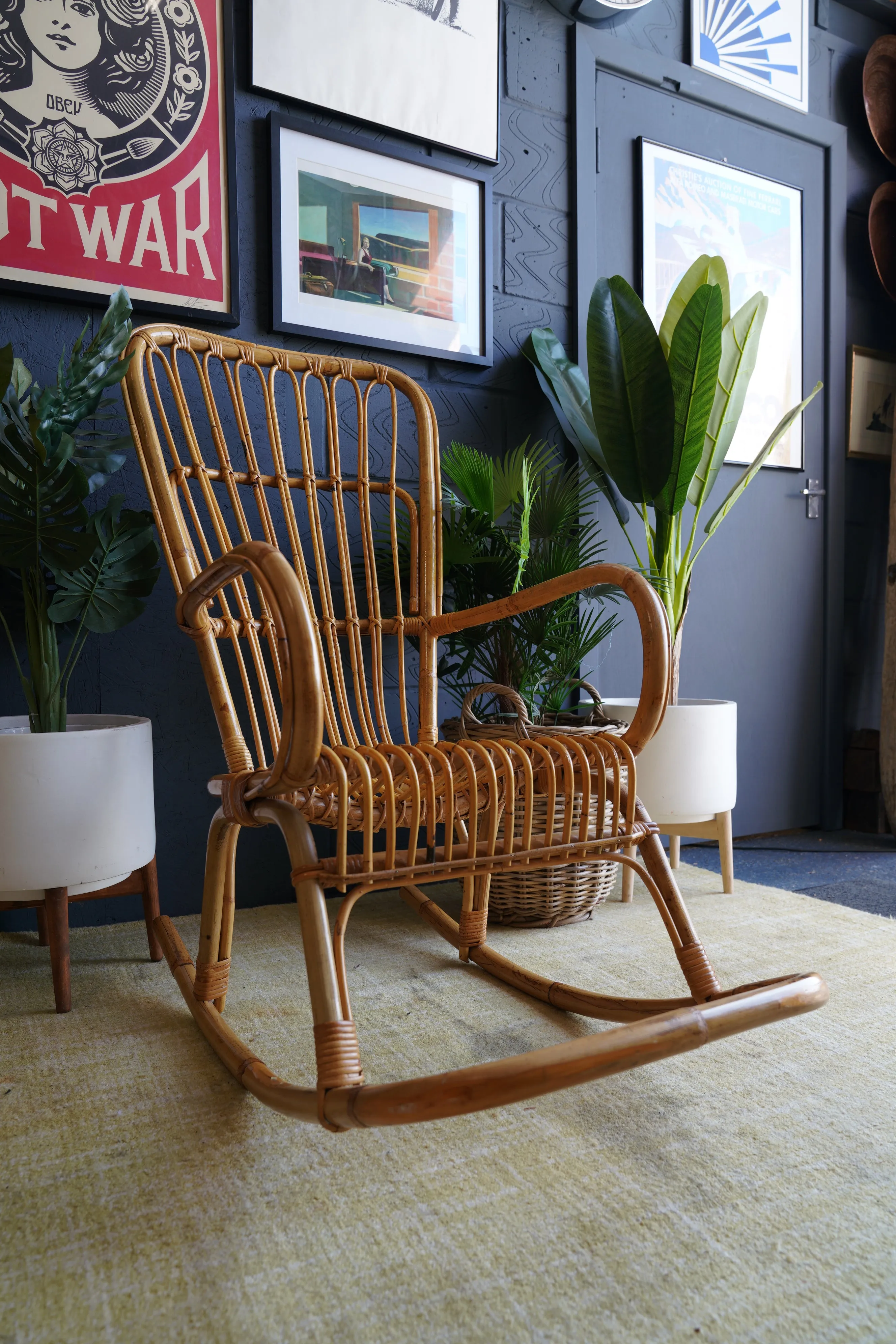 Bamboo rocking chair