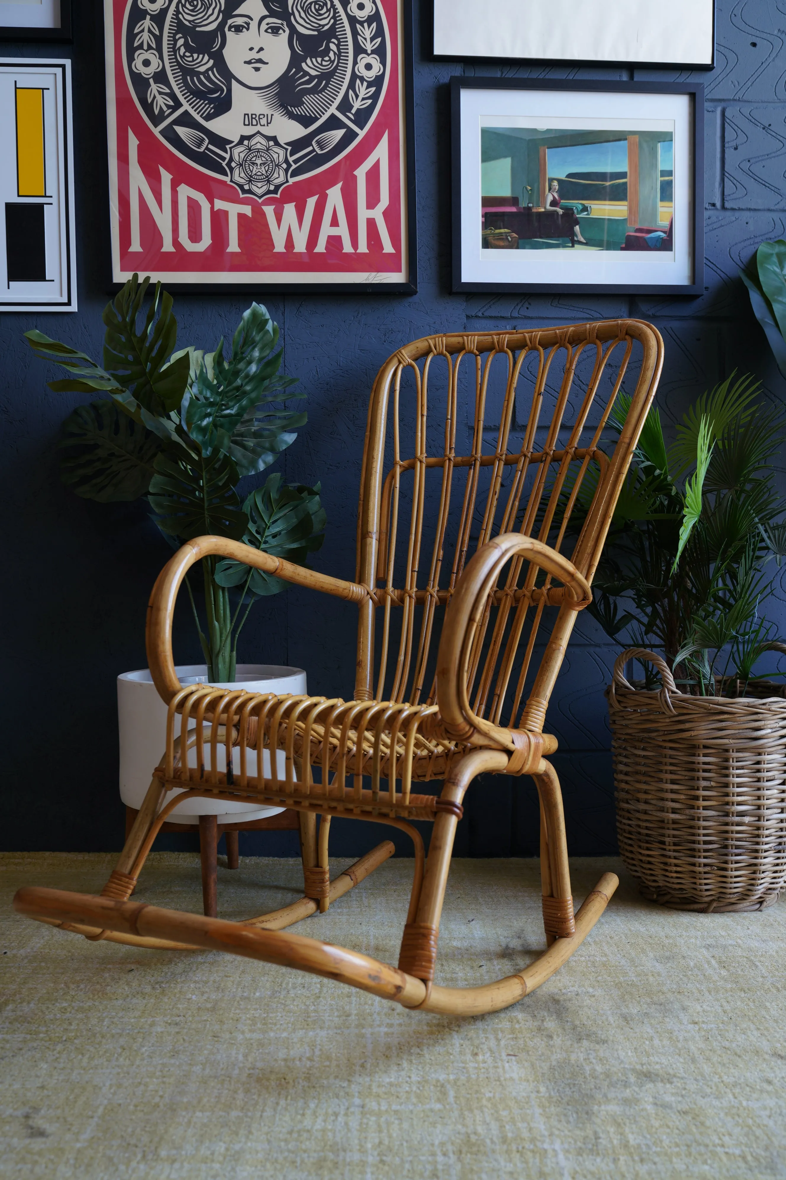 Bamboo rocking chair