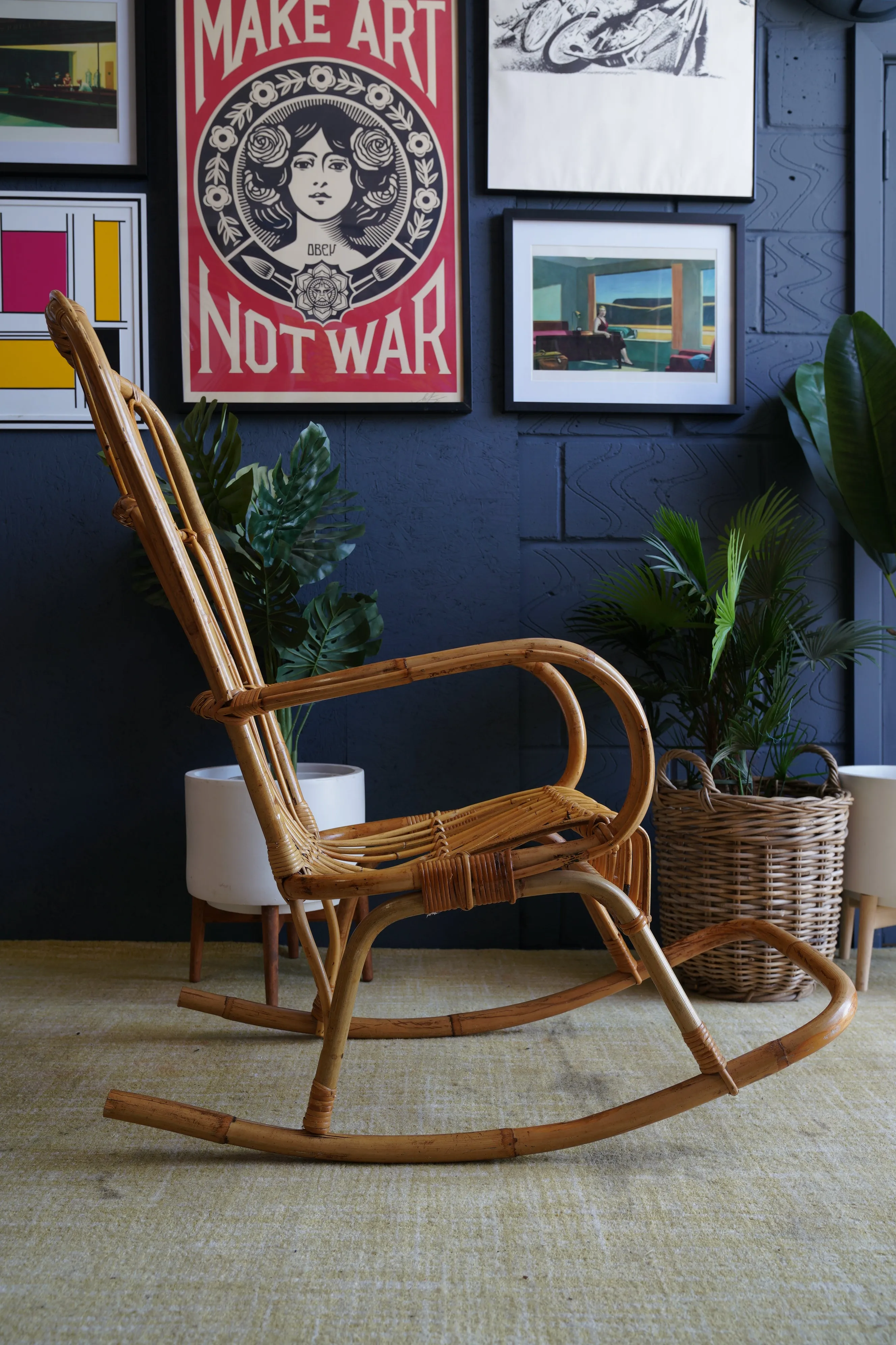 Bamboo rocking chair