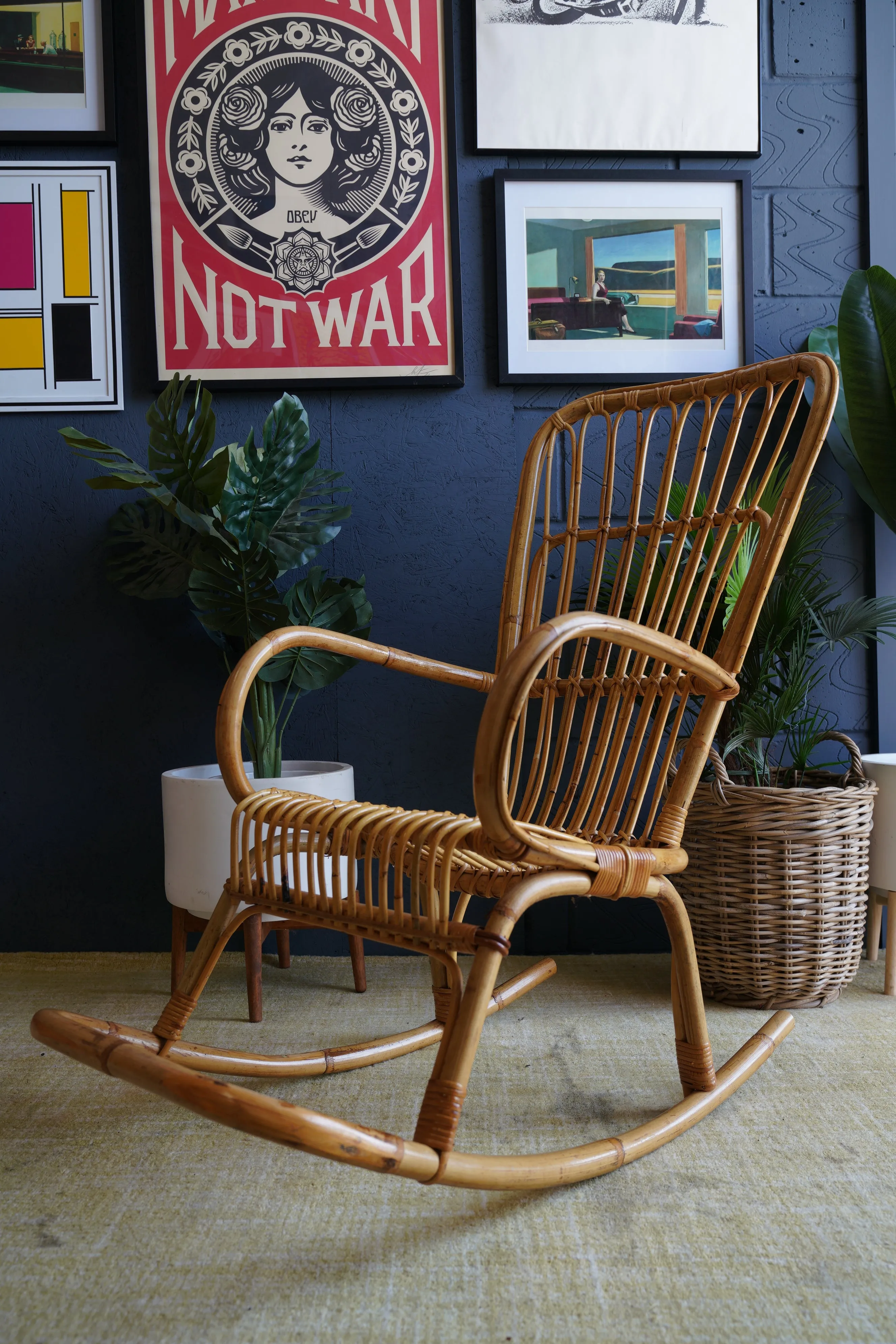 Bamboo rocking chair