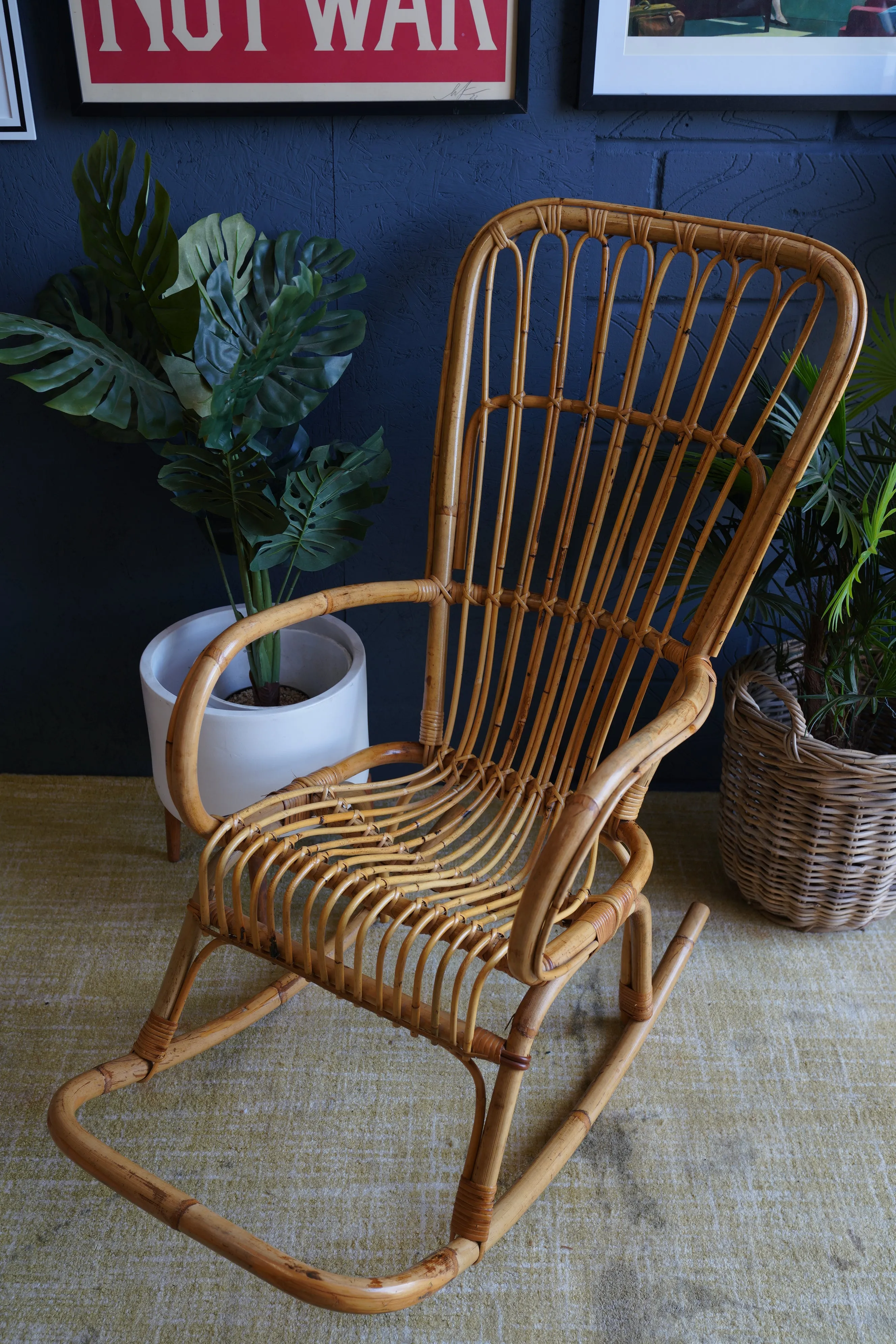 Bamboo rocking chair