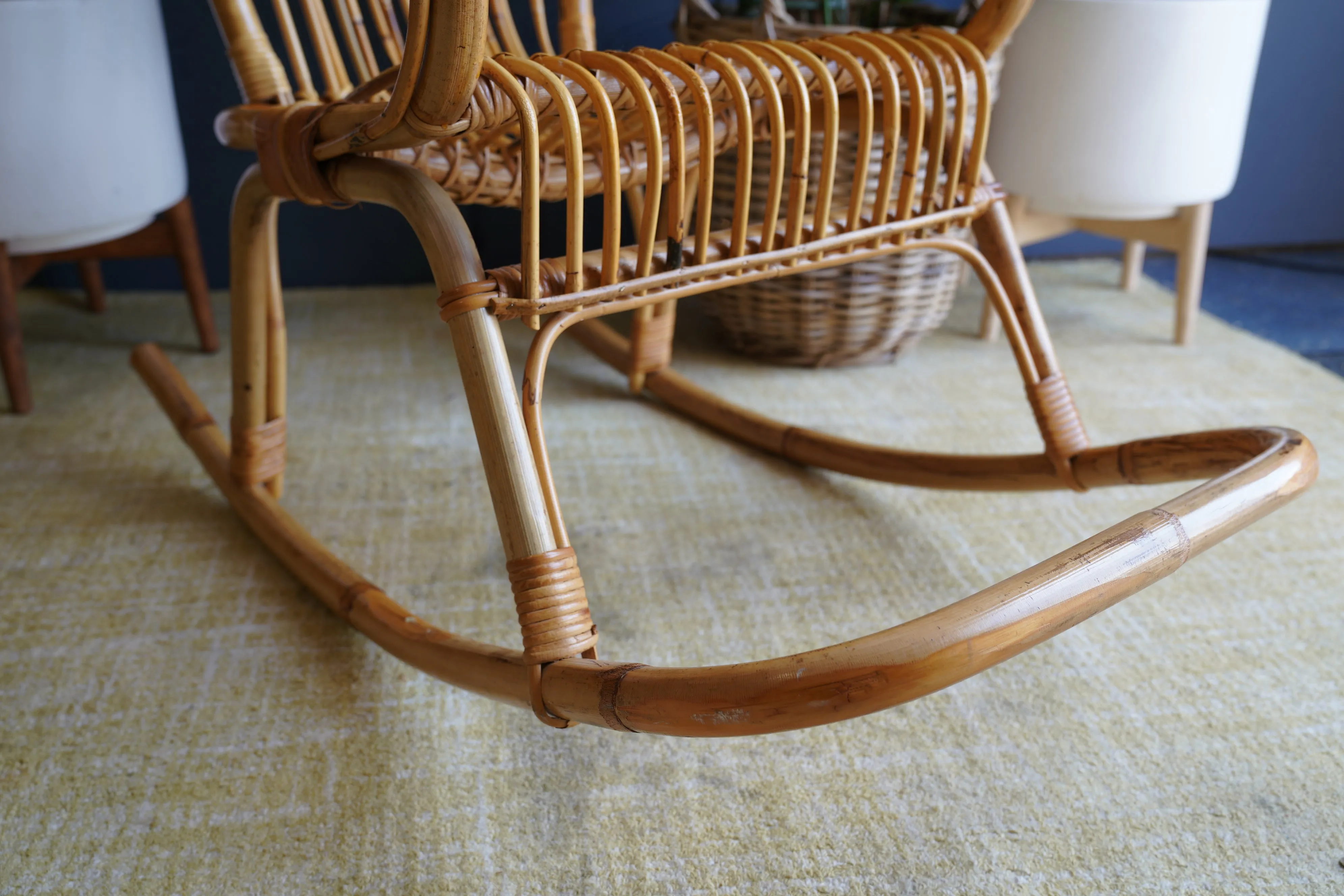 Bamboo rocking chair
