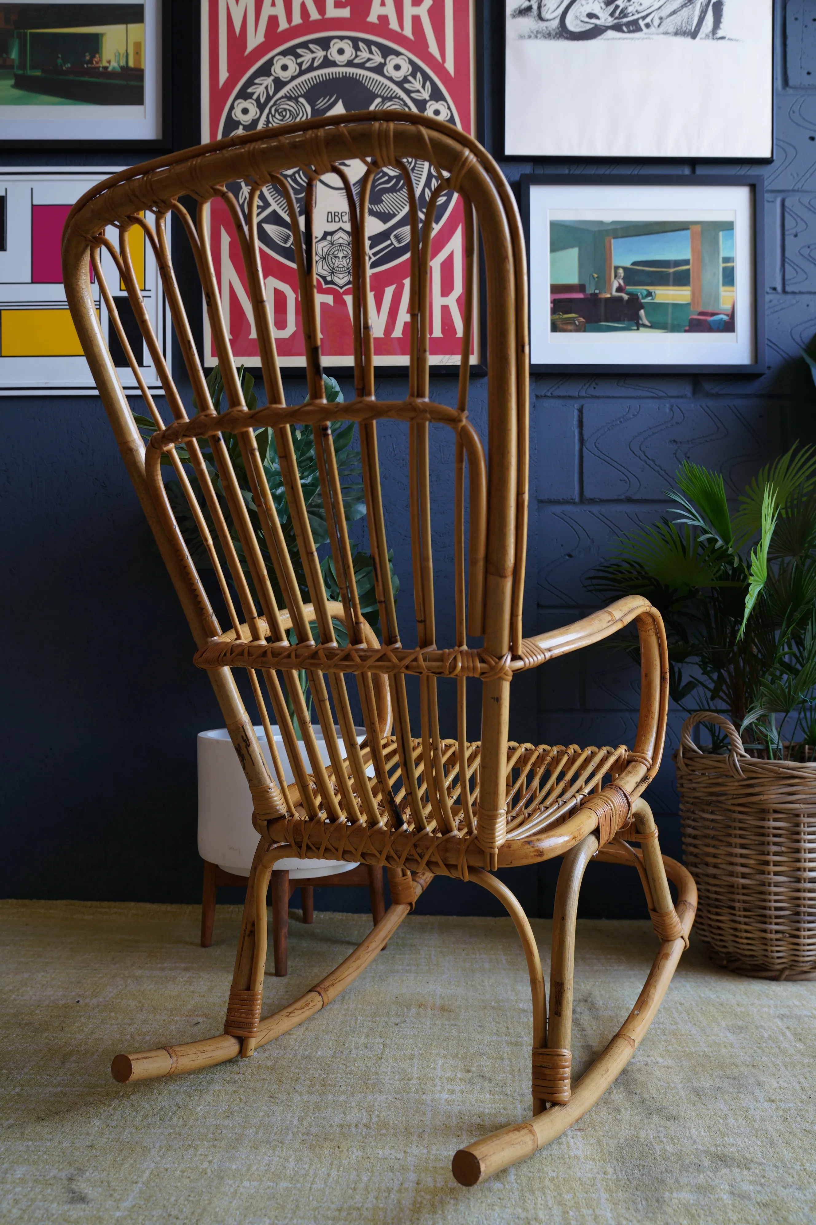 Bamboo rocking chair