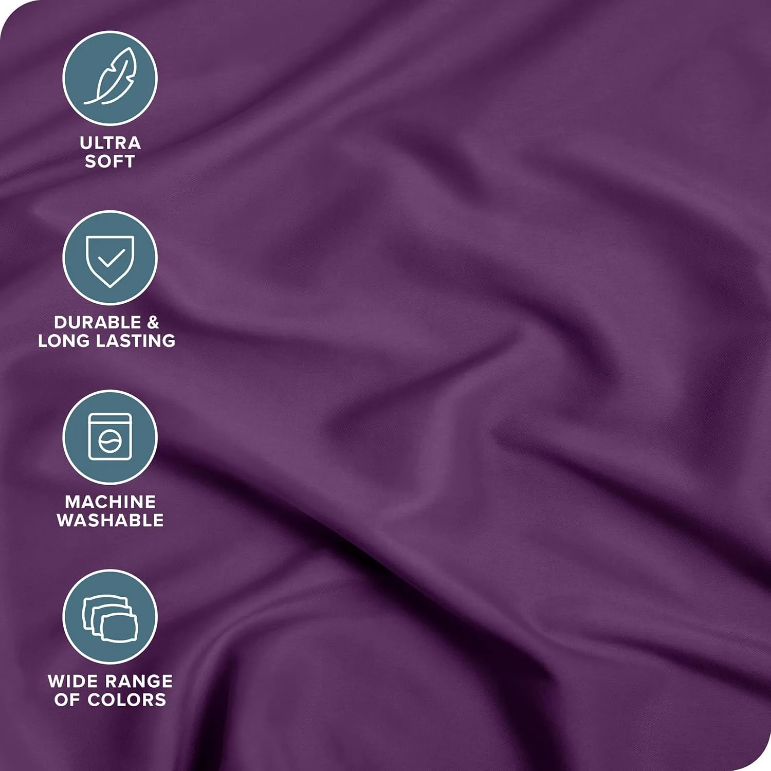 Bare Home 2-Pack Fitted Bottom Sheets Queen - Premium 1800 Ultra-Soft Wrinkle Resistant Microfiber - Deep Pocket (Queen, Plum)