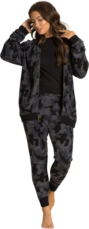 Barefoot CozyChic Ultra Lite Camo Joggers for Women, Gym Track Bottoms