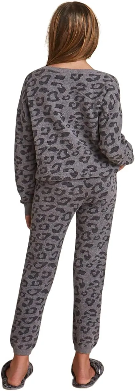 Barefoot Dreams CozyChic Ultra Light Youth Barefoot in The Wild Track Pants