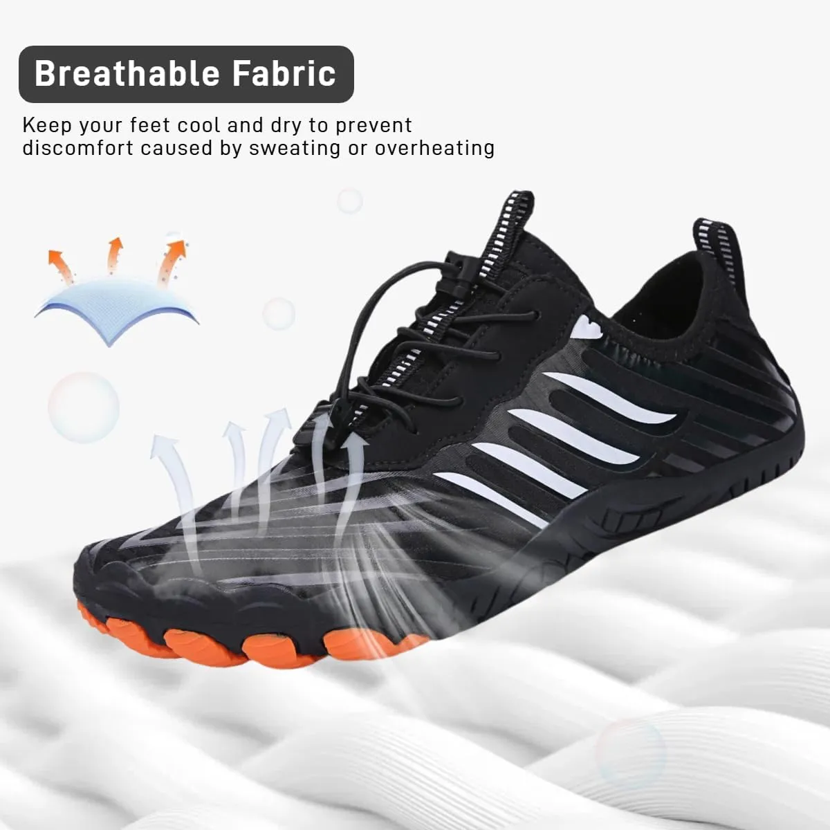 BareStep Active Barefoot Shoes Grounded Footwear Women Men Breathable Comfortable Slip on Hiking Water Shoes