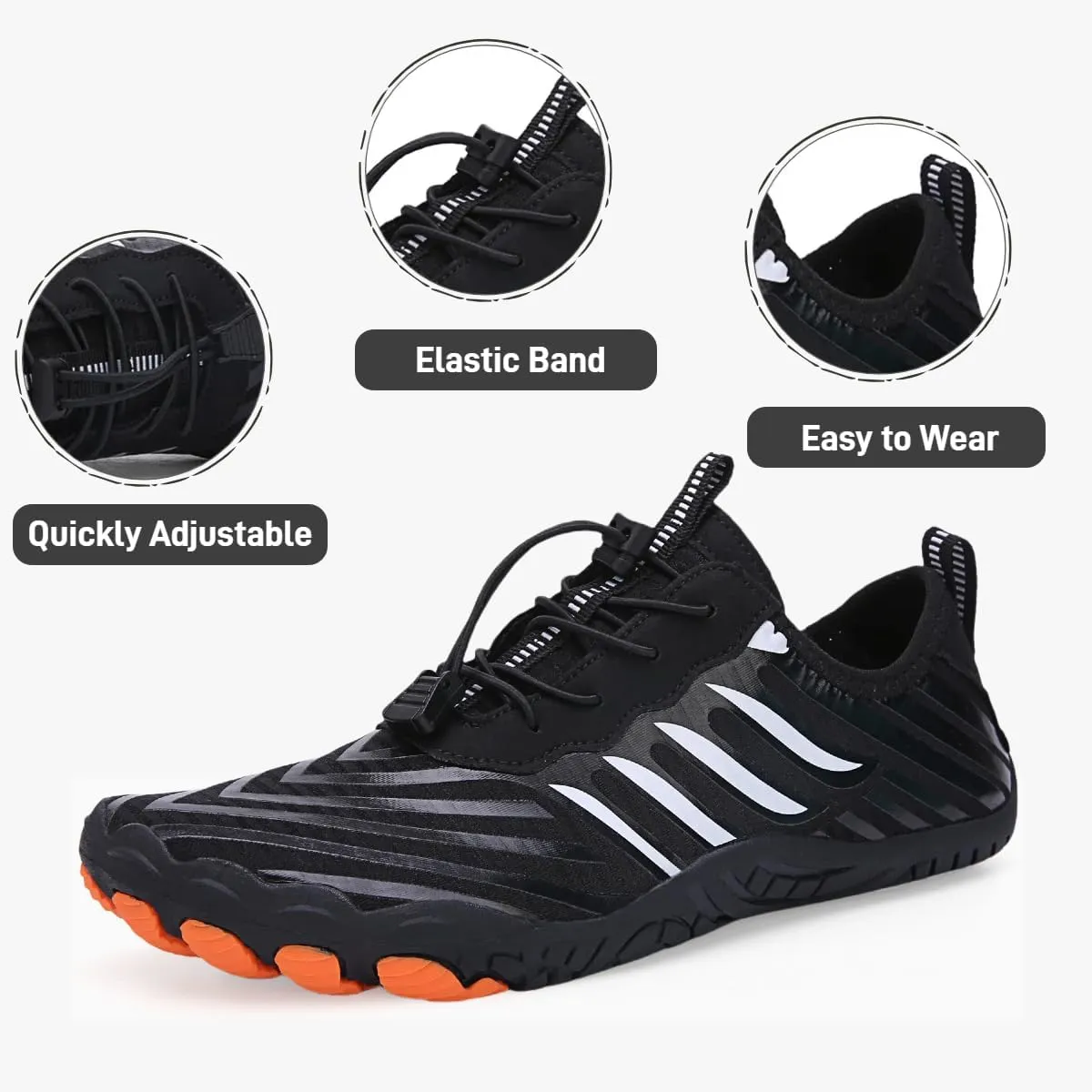 BareStep Active Barefoot Shoes Grounded Footwear Women Men Breathable Comfortable Slip on Hiking Water Shoes