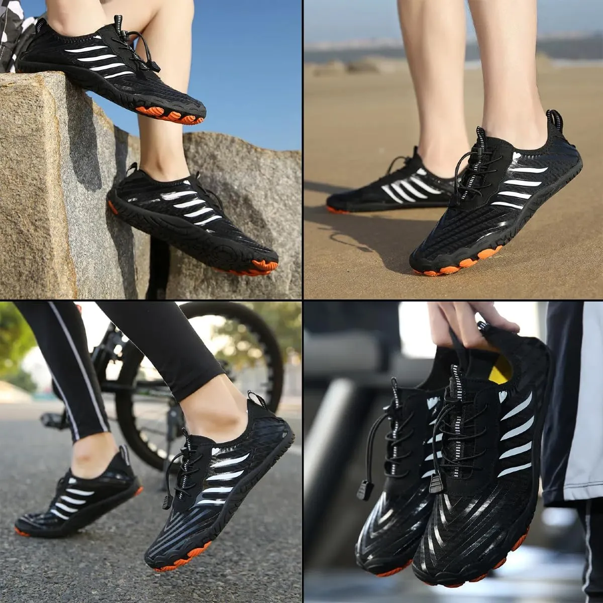 BareStep Active Barefoot Shoes Grounded Footwear Women Men Breathable Comfortable Slip on Hiking Water Shoes