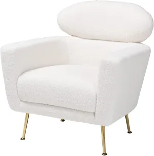Baxton Studio Fantasia Chair, One Size, Ivory