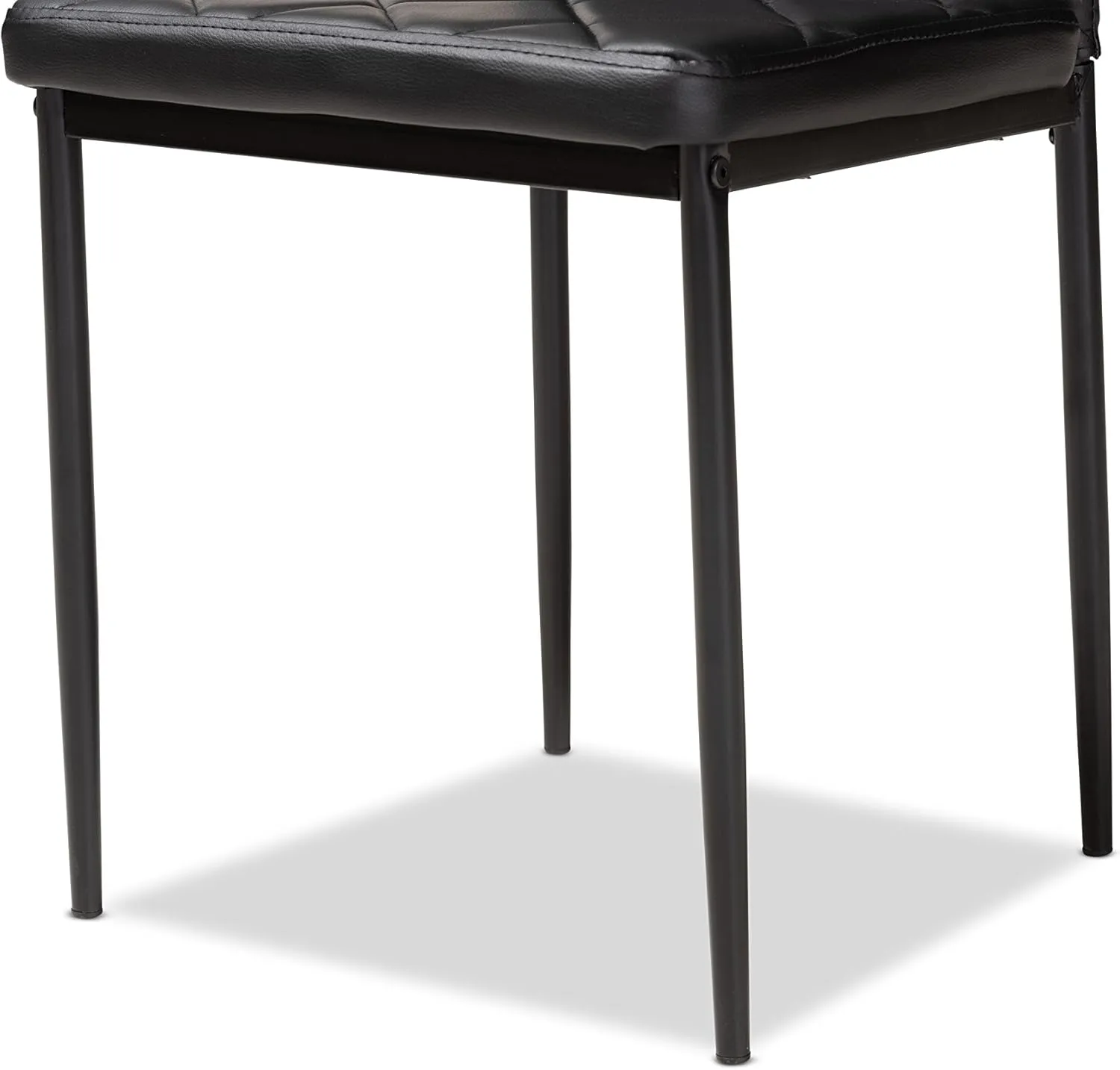 Baxton Studio Roanne 4-PC Dining Chair Set, Black