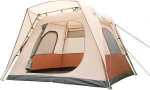Beach Tent for 5-8 Person, Changing Room Privacy Tent, Double Layers, for Family, Festival, Hiking, Backpacking, Easy to Set up and Package (Brown) (Brown)