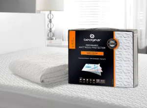 Bedgear Queen Dri-Tec Waterproof Mattress Protector - Adjustable Base Compatible -Washable, and Breathable Pad – Fitted with Stretchable Deep Pockets – Fits 18” Mattress - White