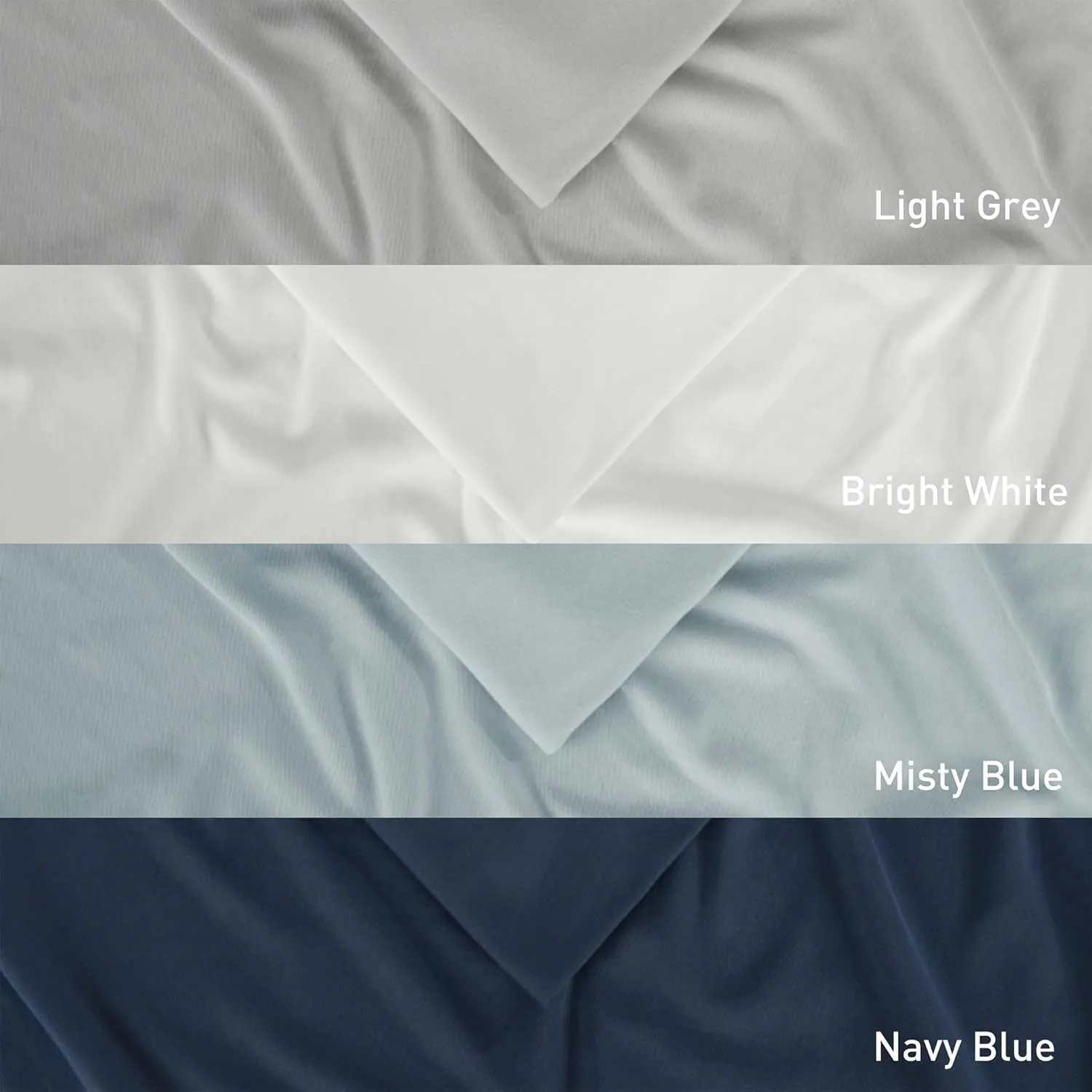 Bedgear Ver-Tex Sheet Set - Instant Cooling Bed Sheets with an Ultra-Soft Feel and Powerband for a Secure Fit - Includes Fitted Sheet, Flat Sheet, and 2 Pillowcase - King/California King, Light Grey