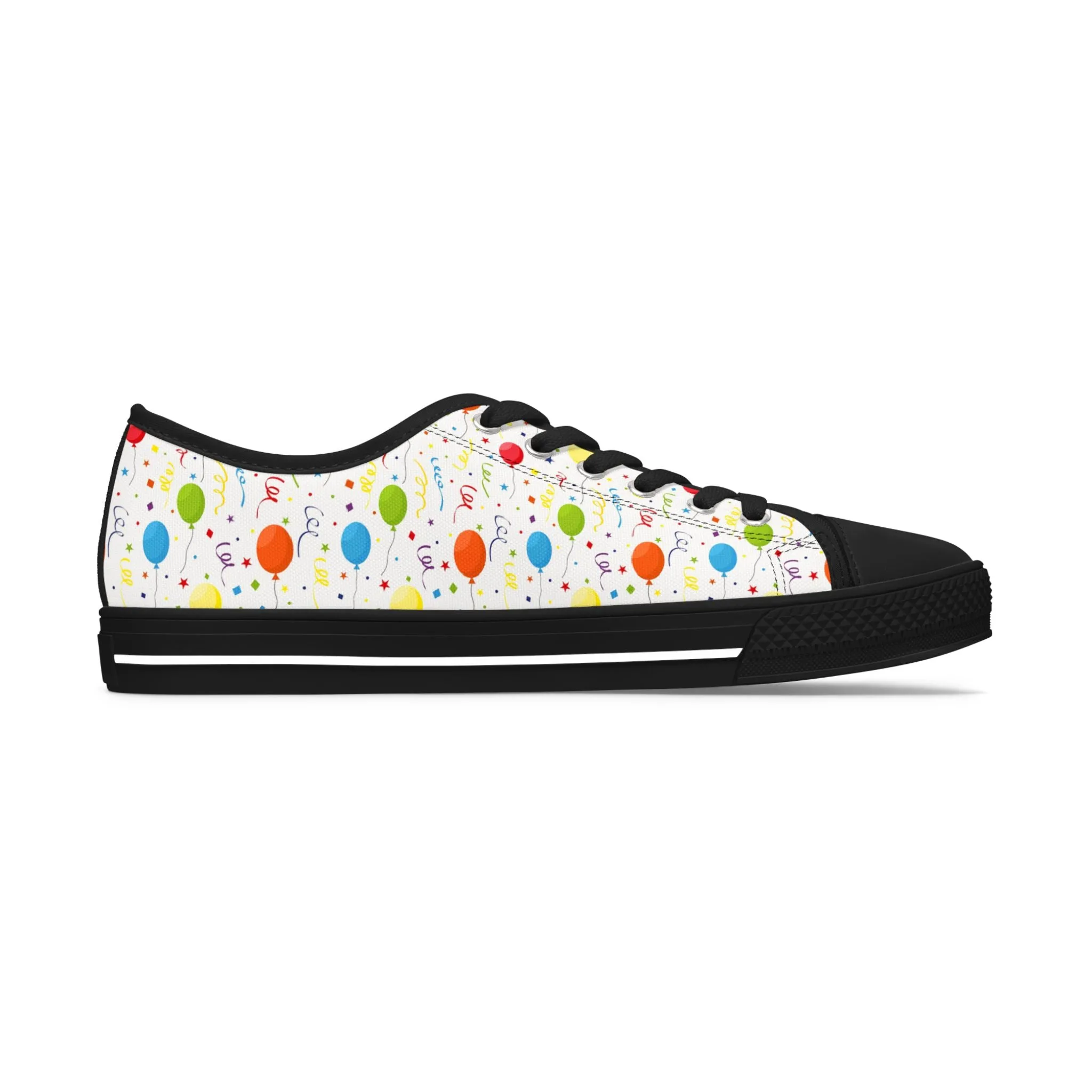 Birthday Party Balloon Women's Low Top Sneakers