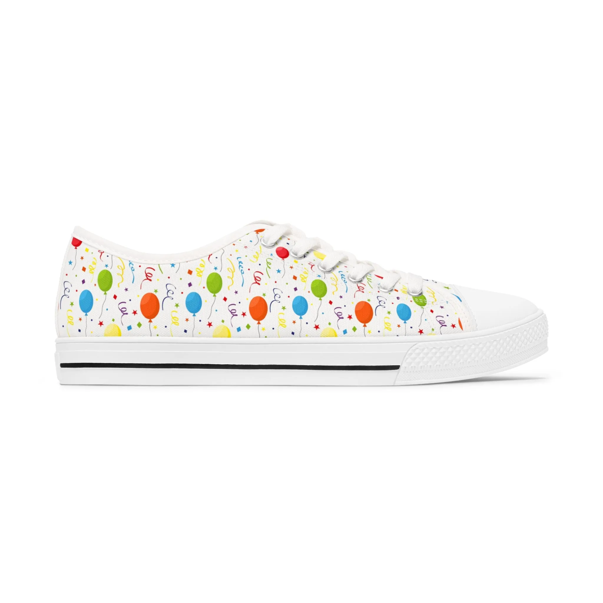 Birthday Party Balloon Women's Low Top Sneakers