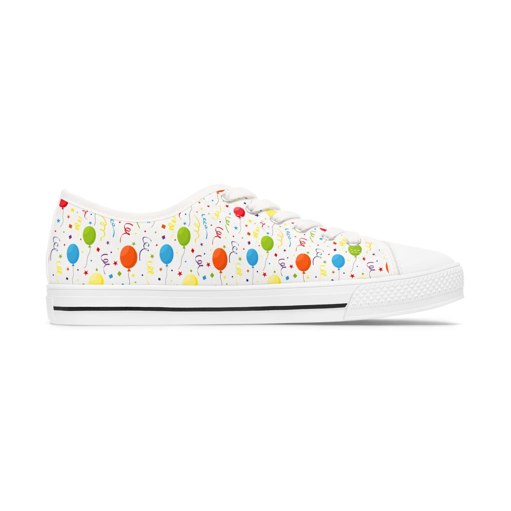 Birthday Party Balloon Women's Low Top Sneakers