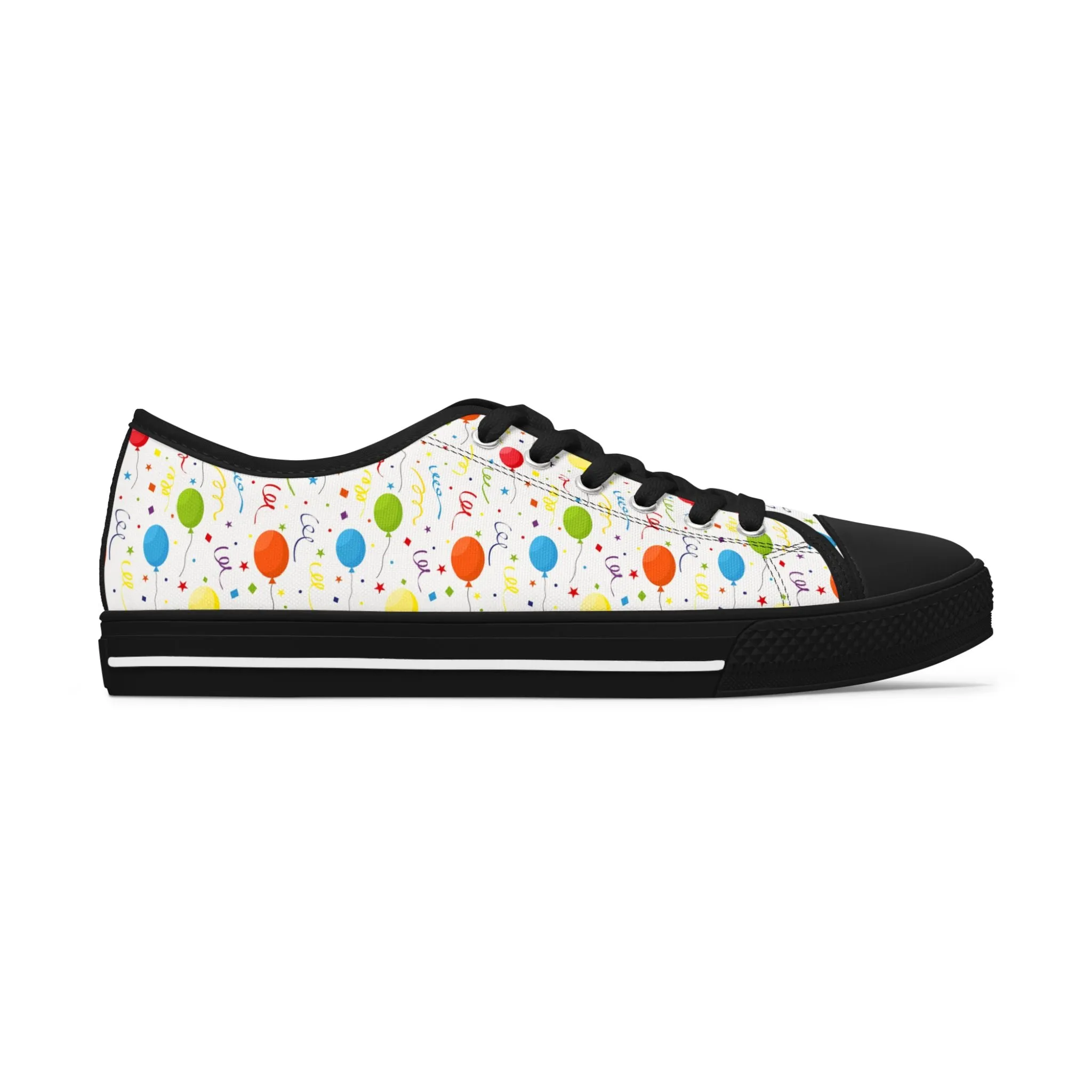 Birthday Party Balloon Women's Low Top Sneakers