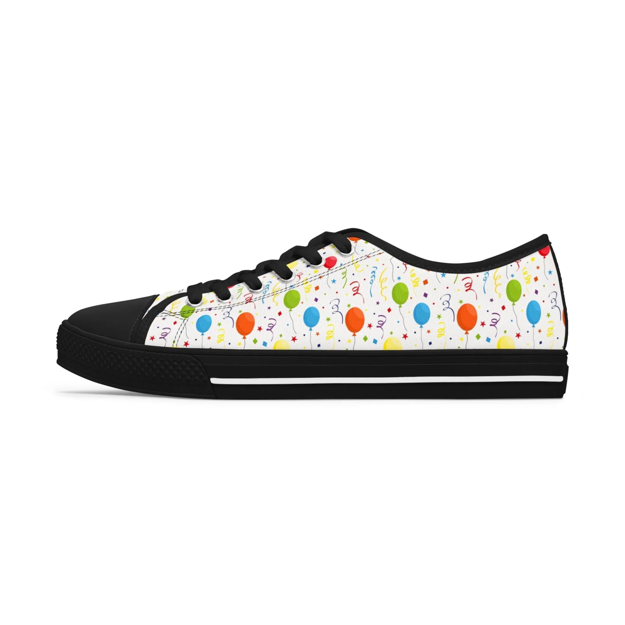 Birthday Party Balloon Women's Low Top Sneakers