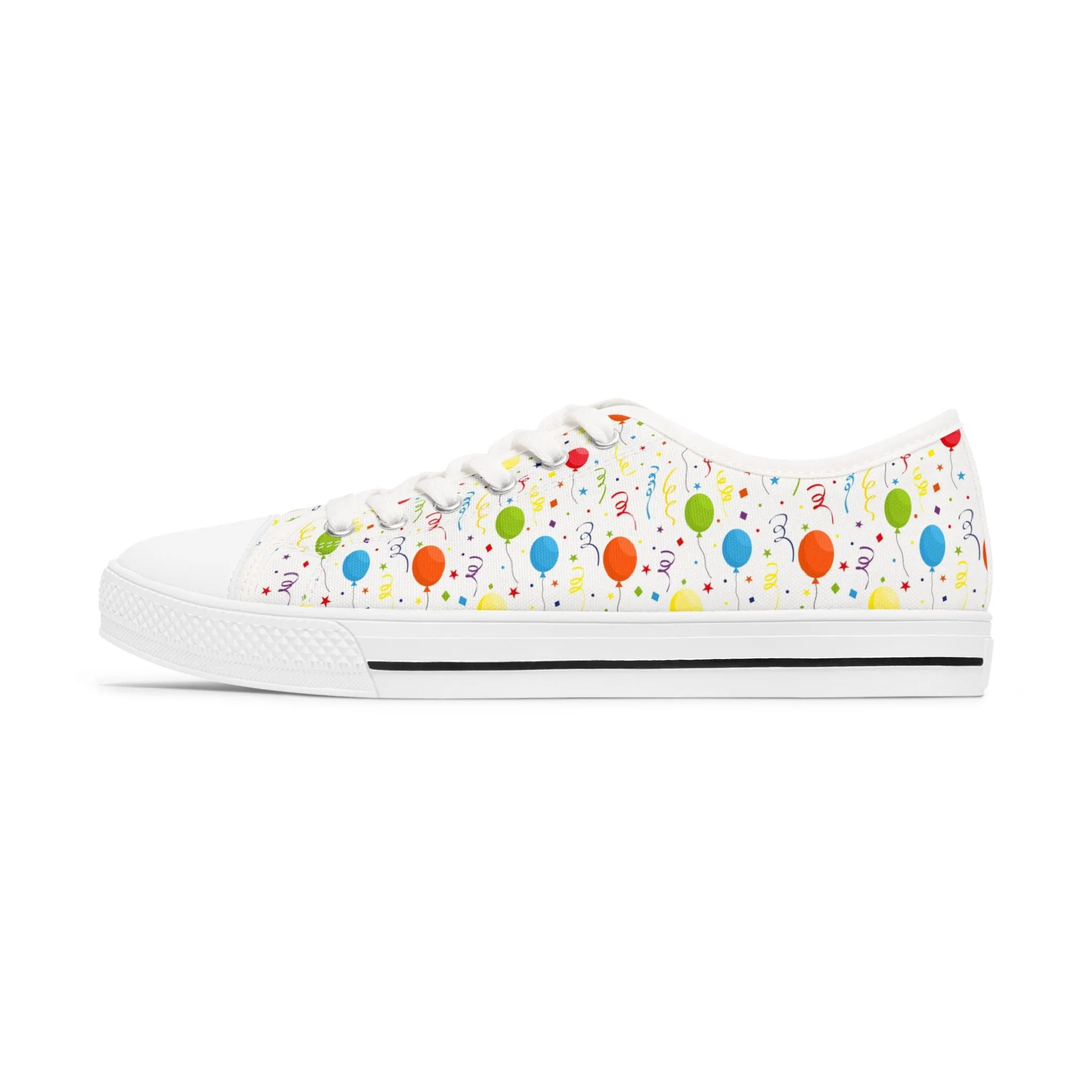 Birthday Party Balloon Women's Low Top Sneakers