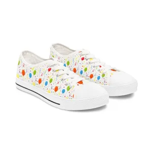 Birthday Party Balloon Women's Low Top Sneakers