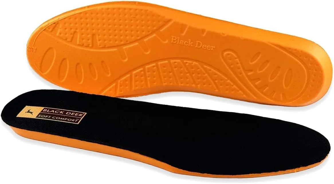 BLACK DEER X30 Orthopedic Comfort Sports Insoles Cushioning and Breathable for Men and Women Insoles for Everyday Use and Work Women 10 | Men 8