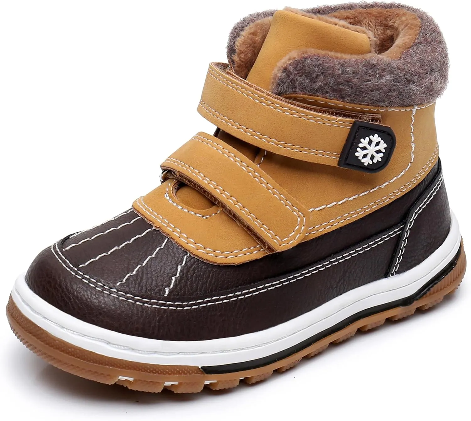 Blikcon Boys Boots Toddler Boys Girls Fall/Winter Boots Outdoor with Hook and Loop (Toddler/Little Kid)