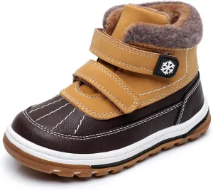Blikcon Boys Boots Toddler Boys Girls Fall/Winter Boots Outdoor with Hook and Loop (Toddler/Little Kid)