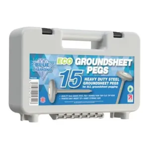 Blue Diamond Eco Groundsheet Peg (Case of 15) White Box