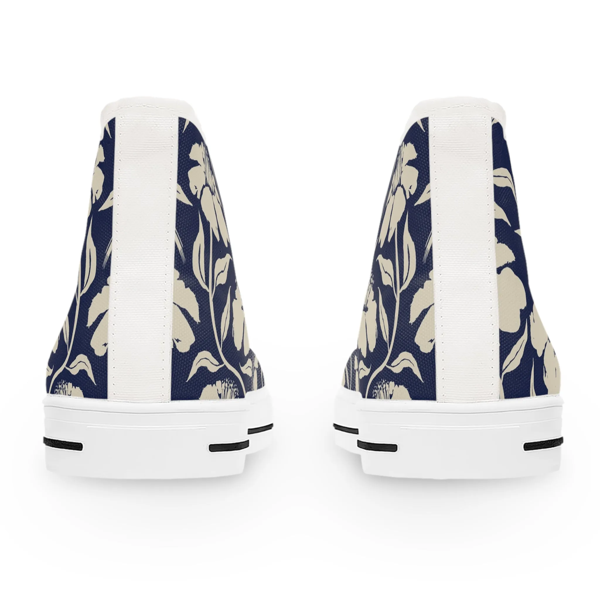 Blue Flowers Women's High Top Sneakers