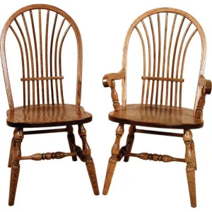 Bow Sheaf Amish Solid Wood Dining Chair