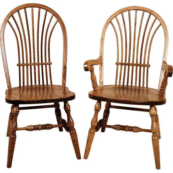 Bow Sheaf Amish Solid Wood Dining Chair