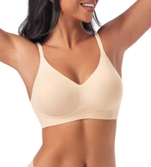 Bras for Women No Underwire - Womens Bralettes Seamless Wireless Padded Bra Comfortable Tshirt Bras