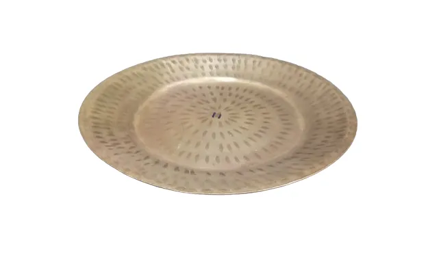 Brass Hammered Lagaan for Cooking with Tin Lined, 10" Round, 2 Liter's, Traditional Cookware
