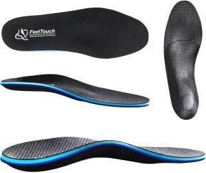 Breathable Leather Orthotics Strong Arch Support Inserts Best Shock Absorption Soft Poron Inserts for Plantar Fasciitis High Water-Absorption Insoles Relieve Foot Pain