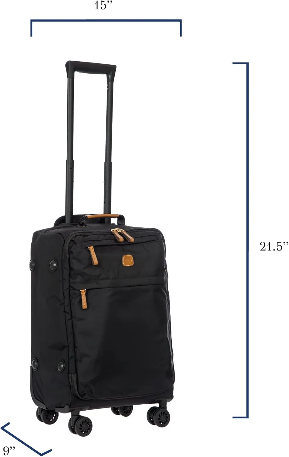 Bric's Milano X-Bag 21" Carry-On Spinner w/Frame Black One Size