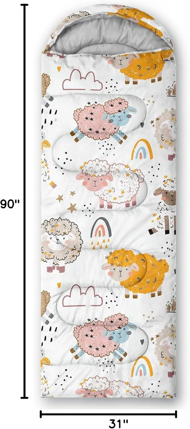BSNTHO Camping Sleeping Bags,3 Season Warm & Cool Weather,Lightweight,Waterproof Sleeping Bags for Adults & Kids,Traveling,and Outdoors,Camping Gear Equipment