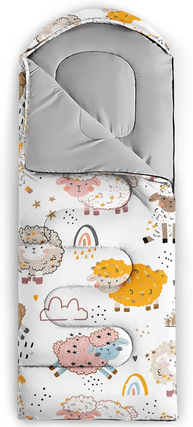 BSNTHO Camping Sleeping Bags,3 Season Warm & Cool Weather,Lightweight,Waterproof Sleeping Bags for Adults & Kids,Traveling,and Outdoors,Camping Gear Equipment