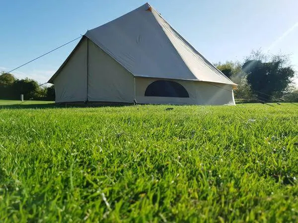BTV 3 - Water Resistant & Fire Retardant Premium Luxury Canvas Bell Tent With Stove Hole