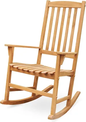 Cambridge Casual Bentley Porch Rocking Chair, Plantation, Natural Teak
