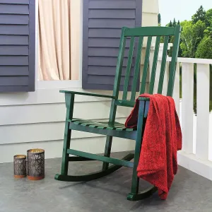 Cambridge Casual Solid Wood Bentley Porch Rocking Chair, Hunter Green