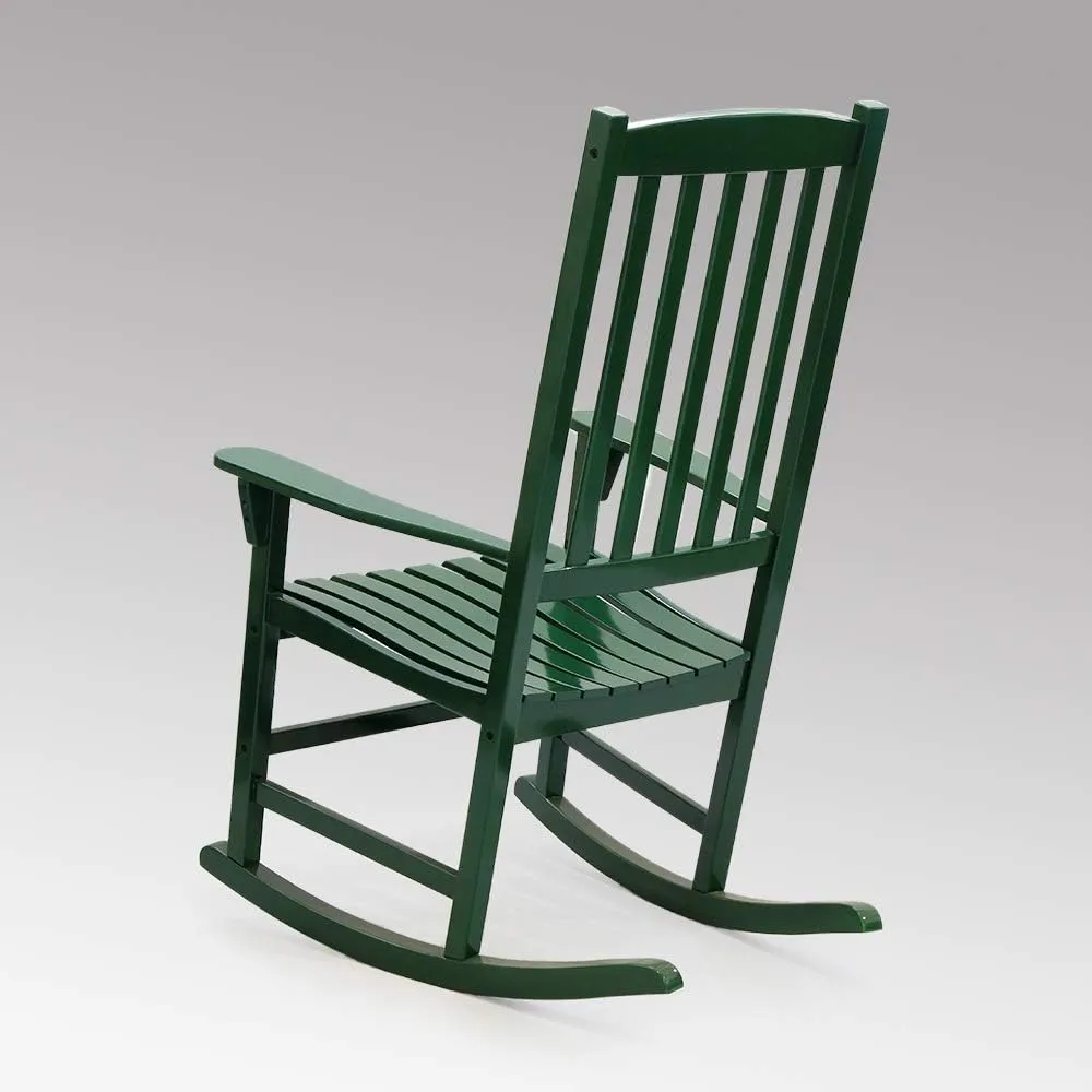 Cambridge Casual Solid Wood Bentley Porch Rocking Chair, Hunter Green